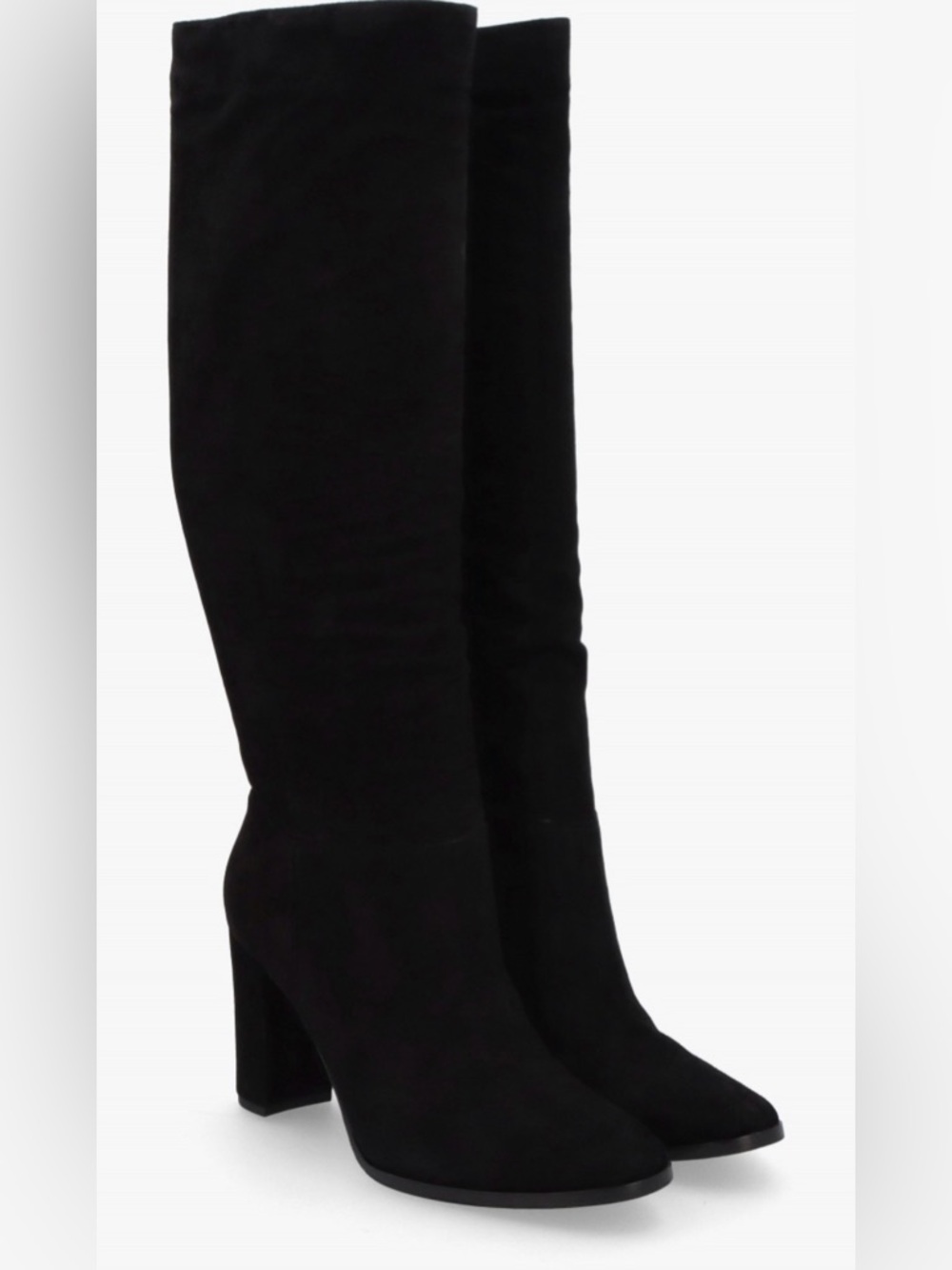 New Lauren Ralph Lauren Artizan Knee High Suede Block Heel Boots Sz 9.5 B